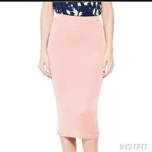 NWT Guess pink midi skirt